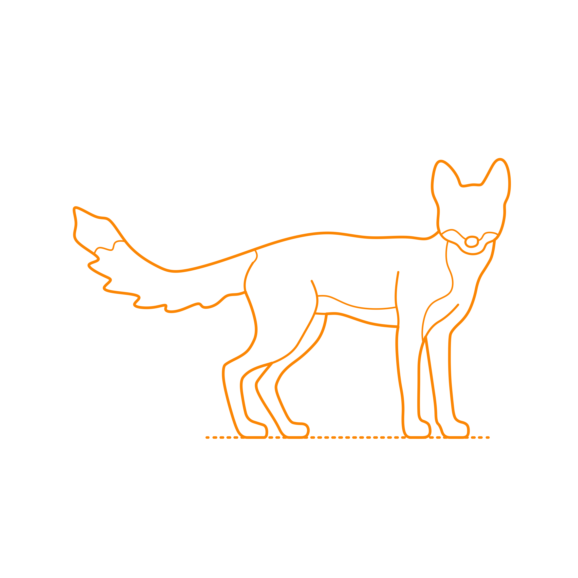 Animals Vulpini Swift Fox Silhouette Svg Vector Free Vectors